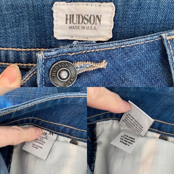 HUDSON Jeans Signature Bootcut Flap Pockets Jeans Size 26 Perfect Jeans Long - Picture 12 of 13